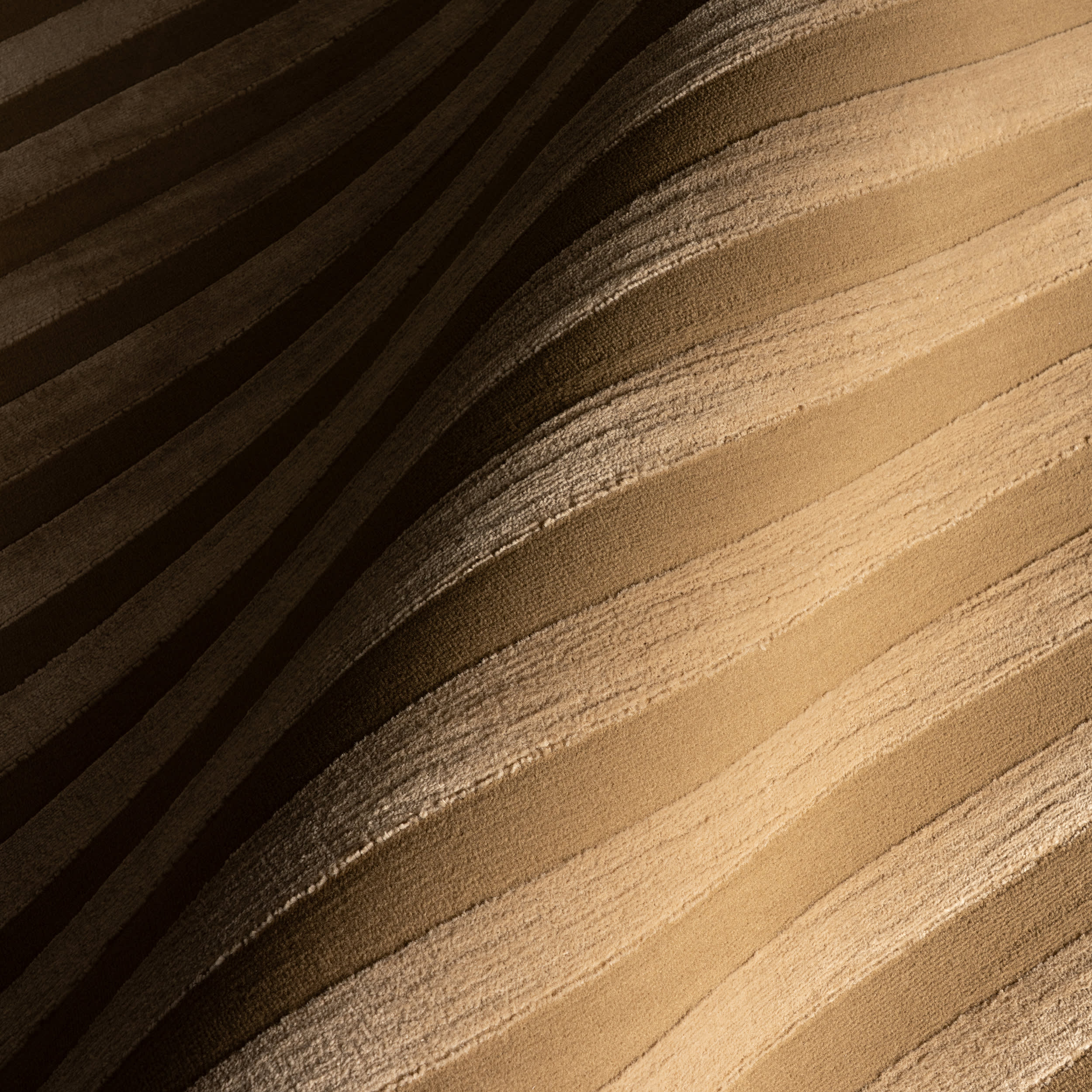 Syra Modern Striped Washable Rug | Tan Secondary image