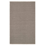 Zipper Handwoven Cotton Rug | Grey/Ivory