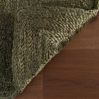 Laux Textured Handmade Jute Rug | Green
