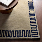 Taya Modern Bordered Rug | Beige