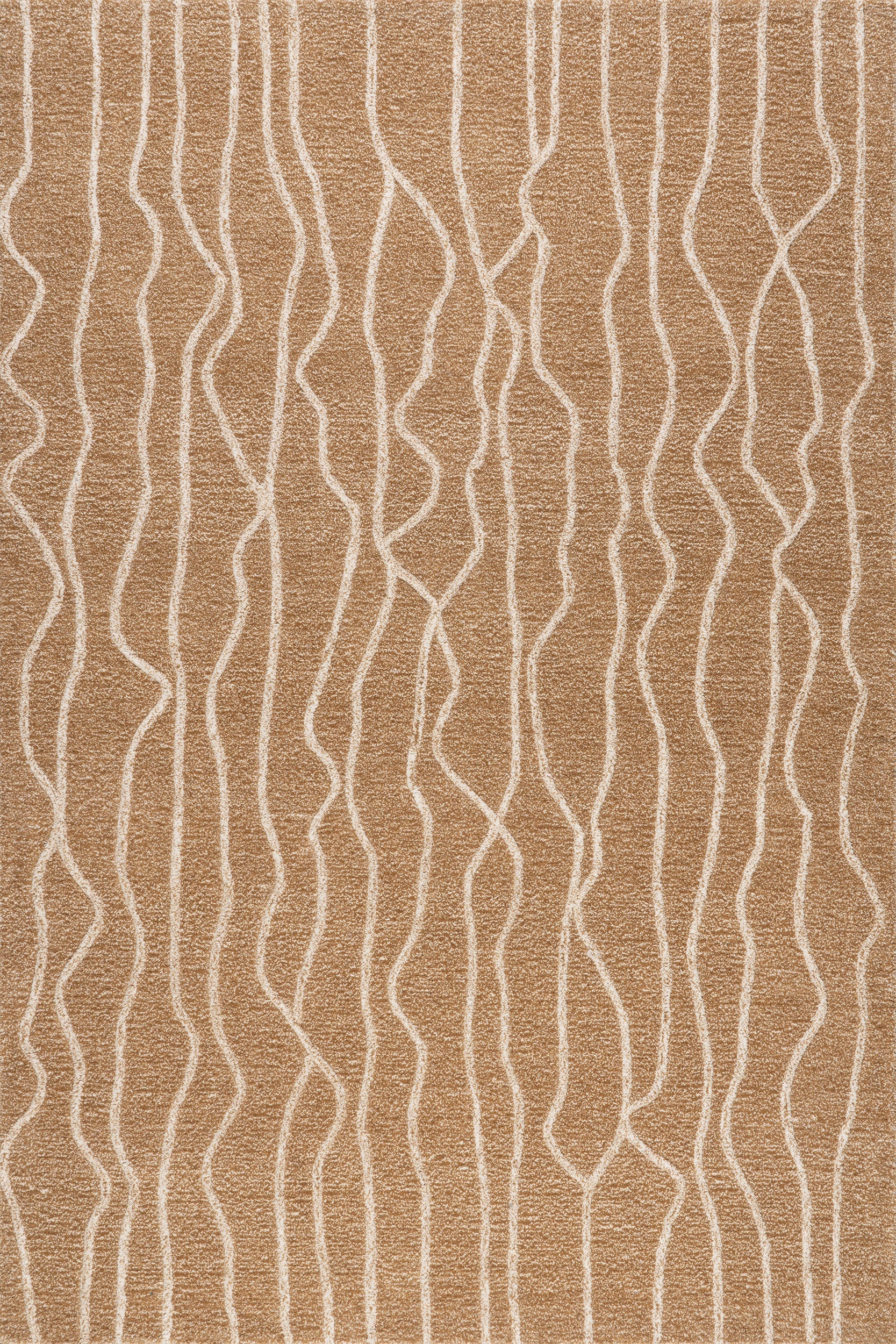 Mana Abstract Wool Rug | Beige Main image