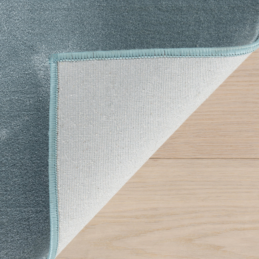 Ranya Modern Solid Rug | Blue