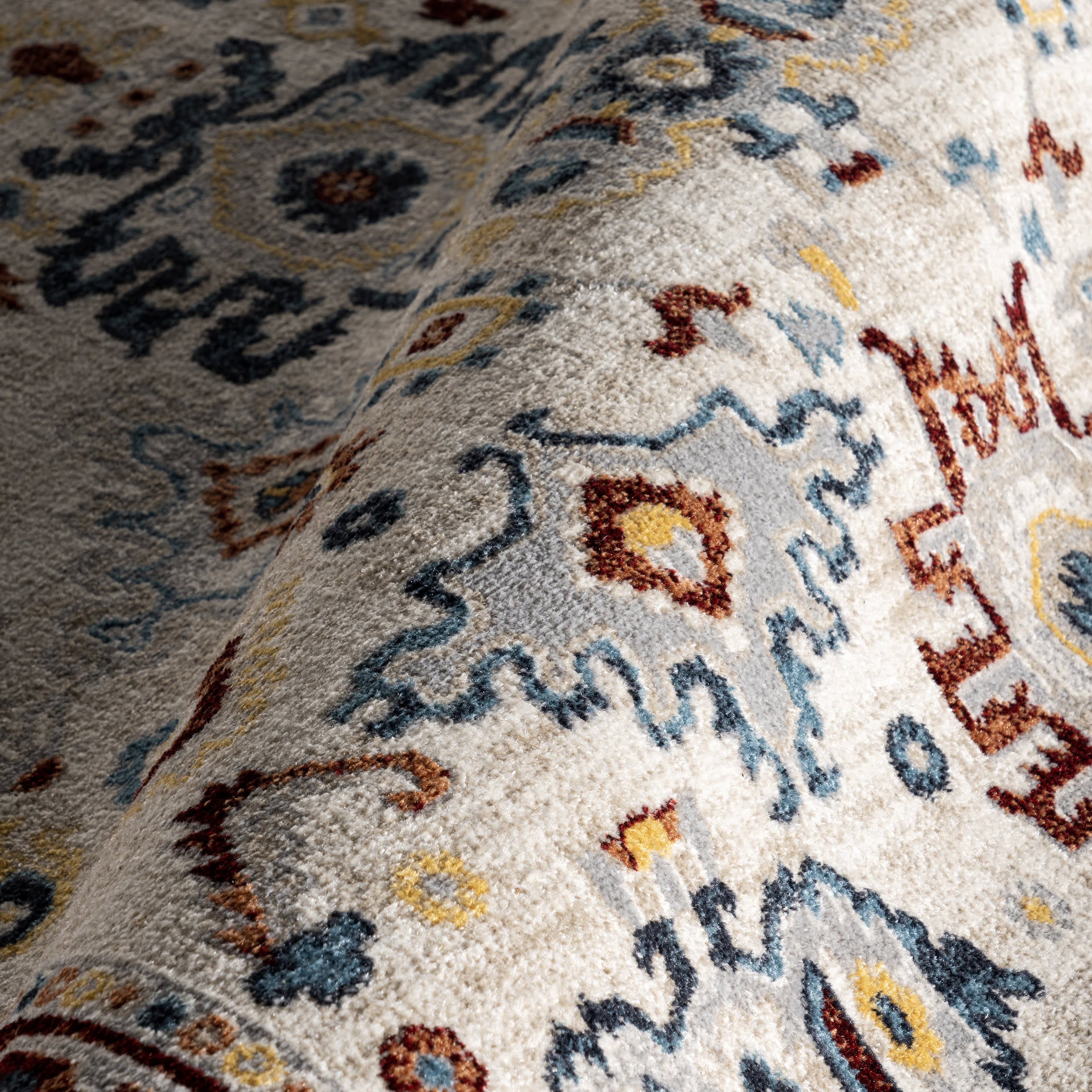 Anabelle Floral Medallion Washable Rug | Multicolor