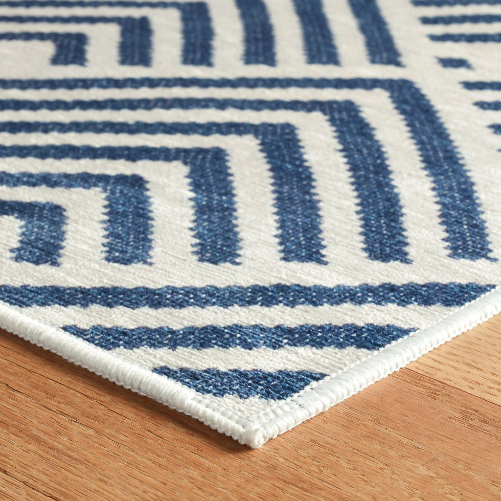 Cleo Machine Washable Rug | Navy