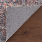 Ferelith Vintage & Distressed Washable Rug | Rust