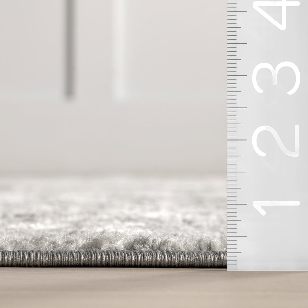 Ruby Distressed Mist Rug | Grey