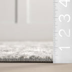 Ruby Distressed Mist Rug | Grey