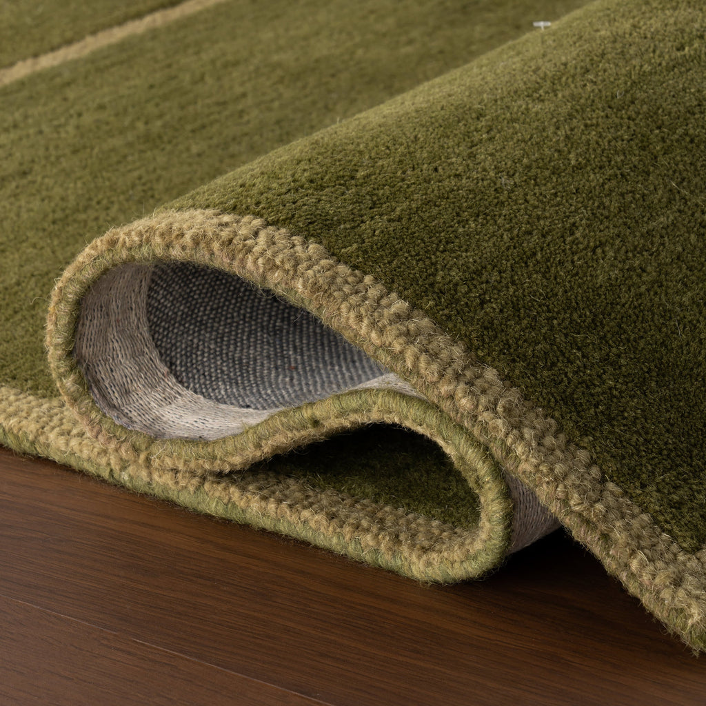 Mira Mid-Century Geometric Rug | Green