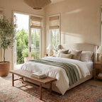 Mirelda Traditional Bordered Washable Rug | Peach