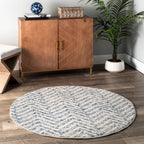 Antique Chevron Rug | Blue