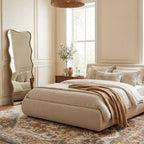 Fading Herati Medallion Rug | Beige