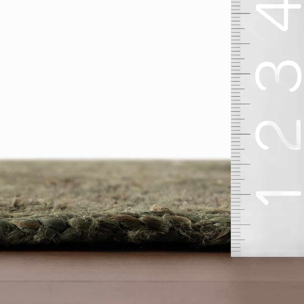 Laux Textured Handmade Jute Rug | Green