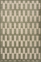 Suba Transitional Geometric Rug | Green