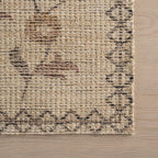 Nyme Floral and Paisley Farmhouse Rug | Sand