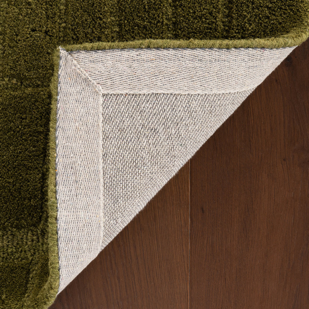 Avela Textured Abstract Rug | Green