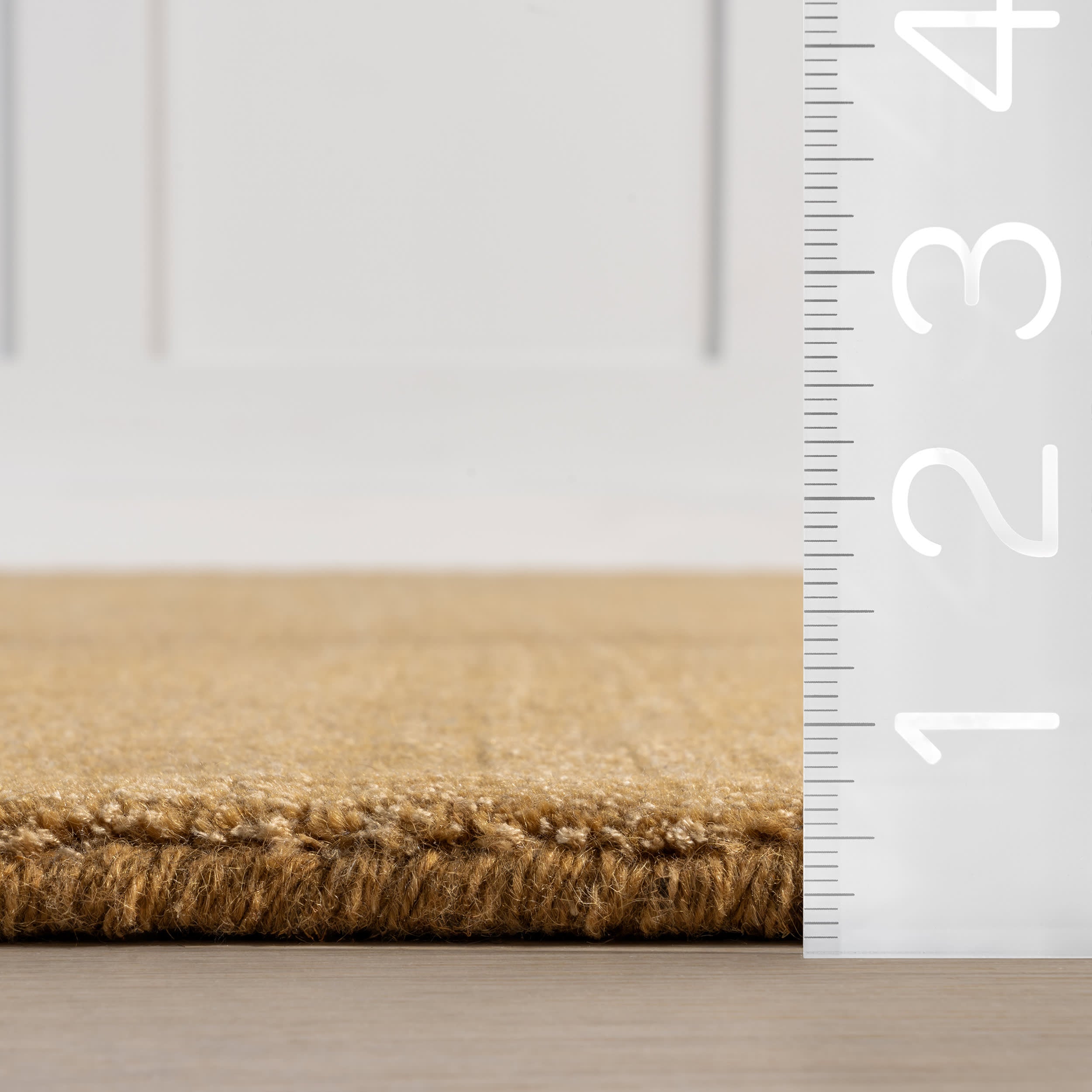 Arrel Speckled Wool-Blend Rug | Wheat