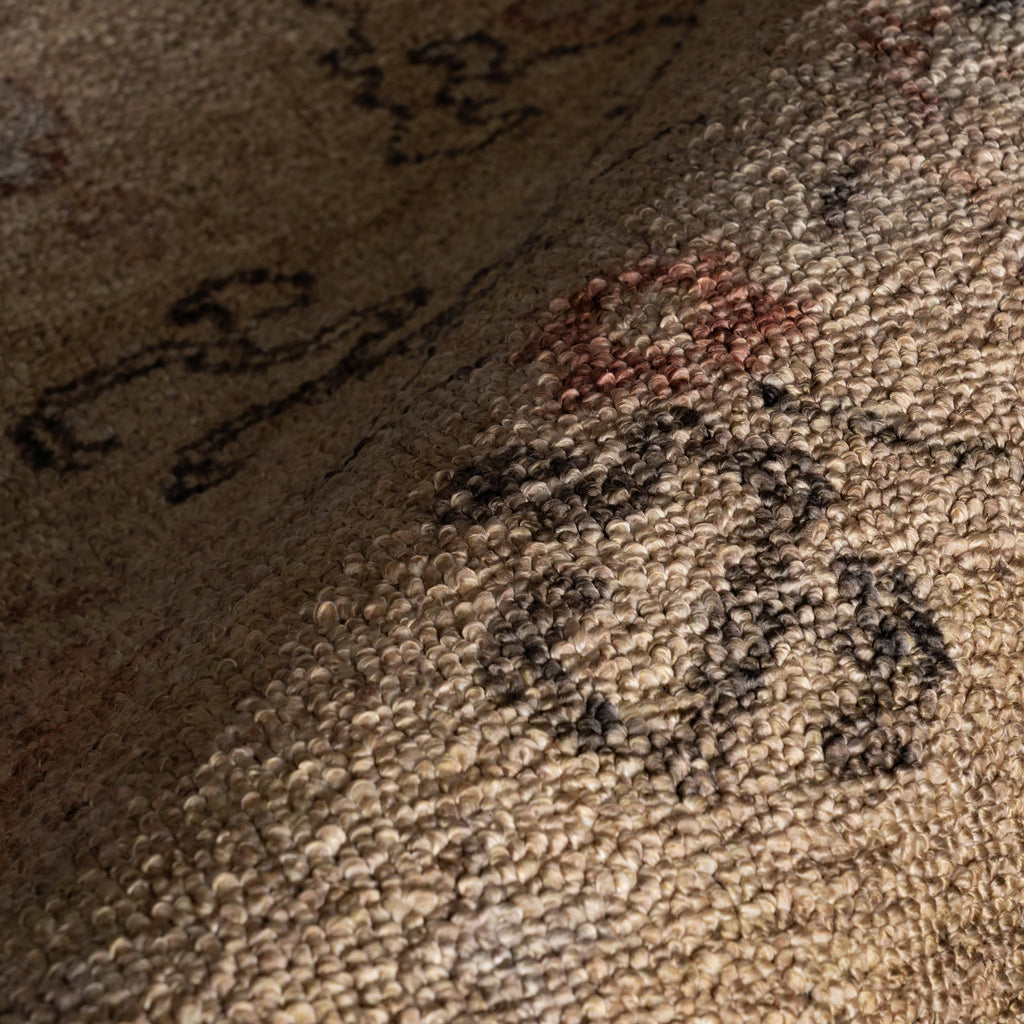 Ilysera Traditional Bordered Washable Rug | Beige