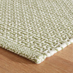 Miss Muffet Handwoven Cotton Rug | Olive