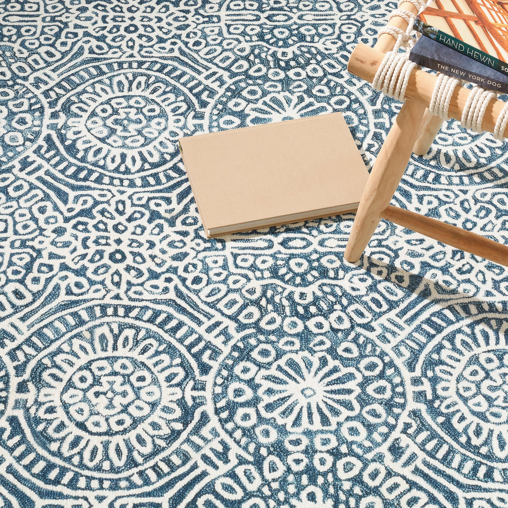 Temple Machine Washable Rug | Ink
