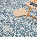 Temple Machine Washable Rug | Ink
