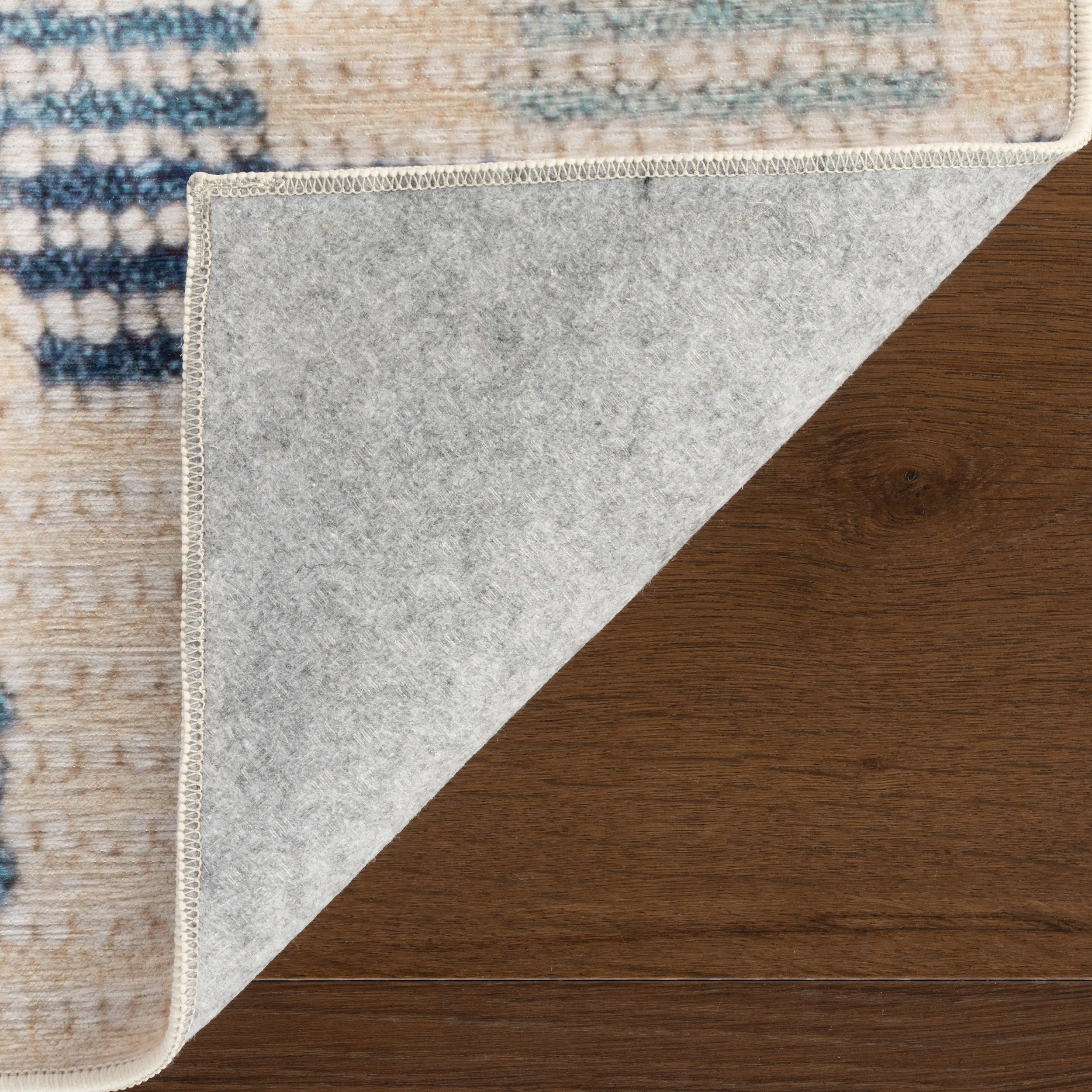 Orzalla Southwestern Diamond Washable Rug | Blue