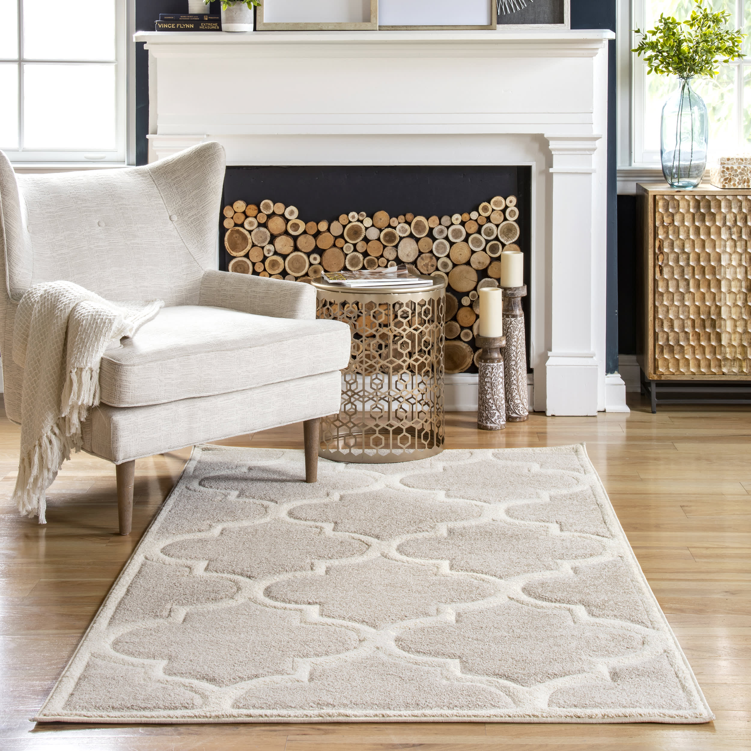Trellis Rug | Neutral Secondary image