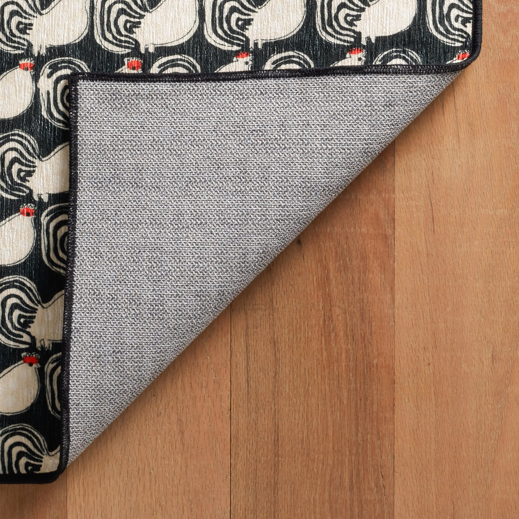 Cockadoodledoo Machine Washable Rug | Multi