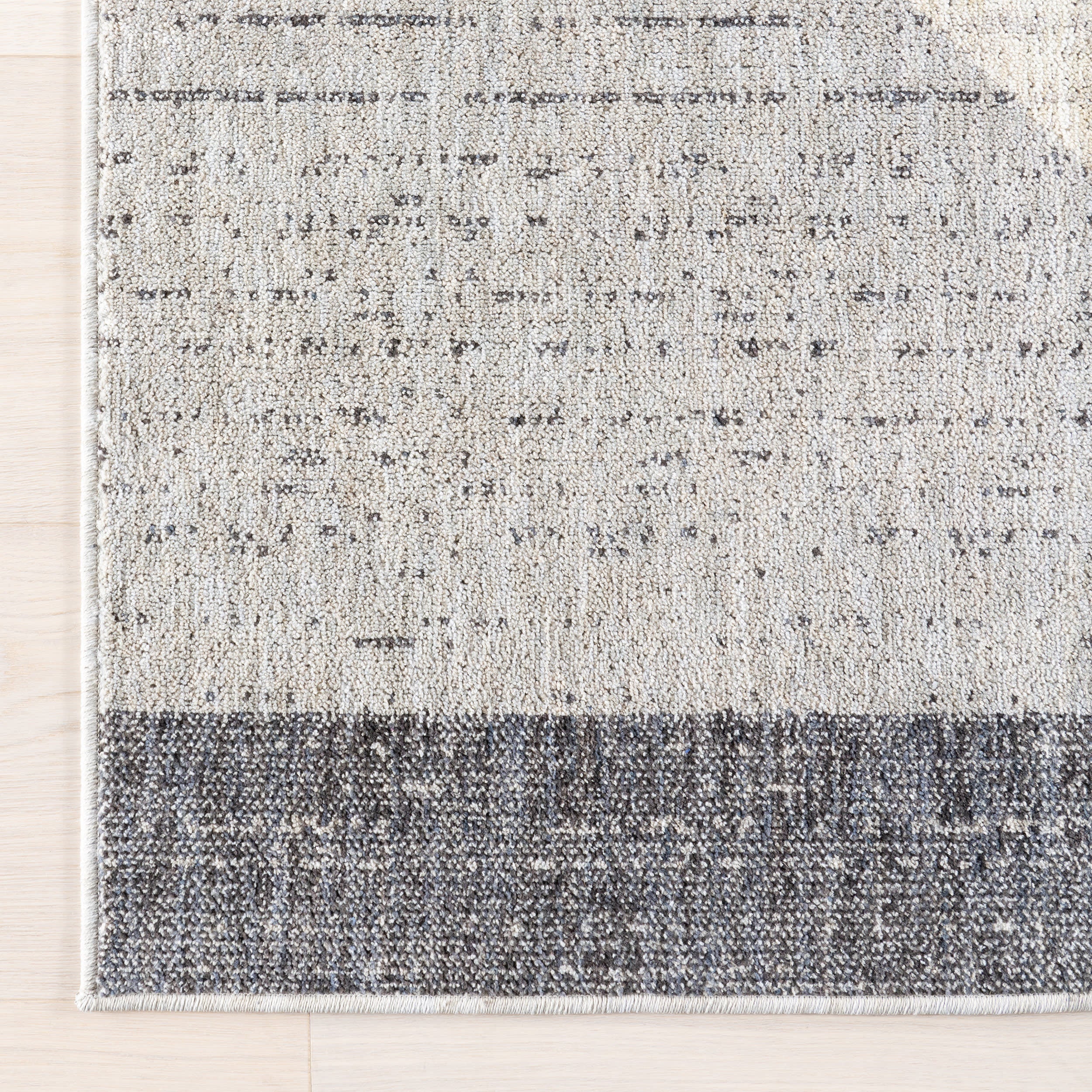 Karter Striped Trapezoid Rug | Light Grey