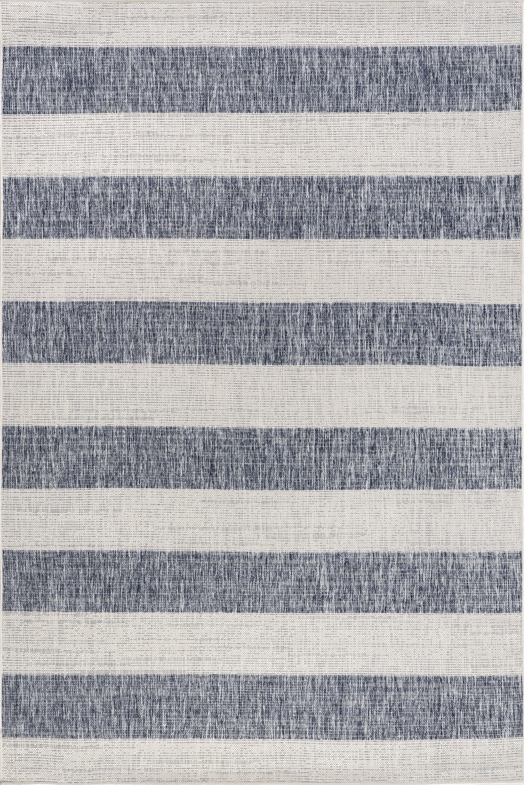 Ariah Wide Stripes Indoor/Outdoor Rug | Blue Main image