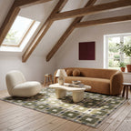 Sorelle Modern Plaid Rug | Green