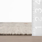 Shiloh Bohemian Striped Wool Rug | Beige