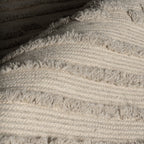 Nubi Bohemian Striped Hand Woven Rug | Grey