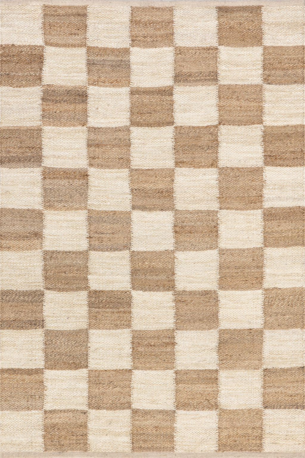 Cassia Classic Checkered Rug | Ivory