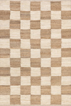 Cassia Classic Checkered Rug | Ivory