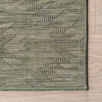 Alva Diamond Washable Rug | Sage Green