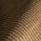 Tiziri Striped Moroccan Hand Woven Jute Rug | Brown