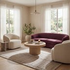 Maivy Bohemian Striped Wool Rug | Grey