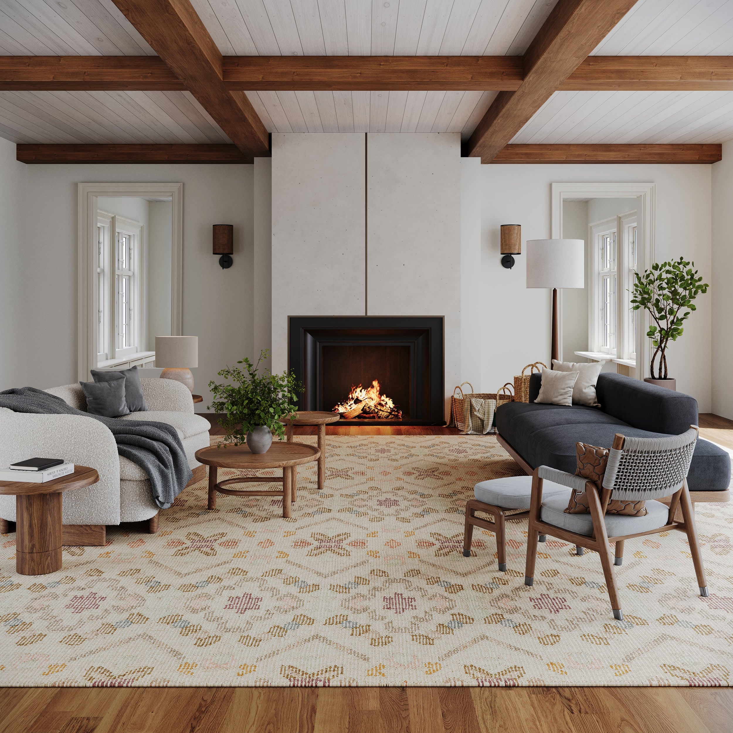 Vittoria Cotton Rug | Multicolor