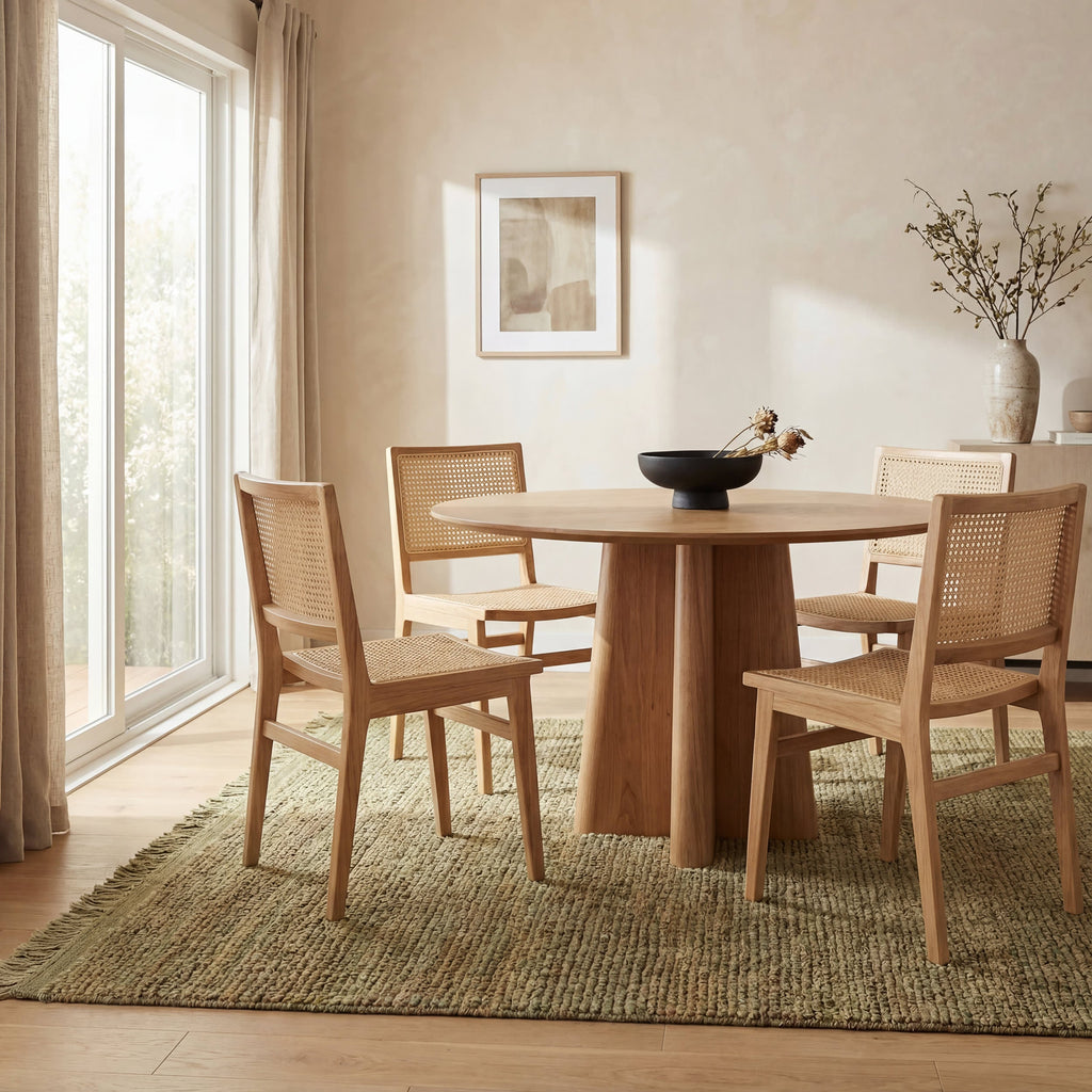 Varnu Textured Handmade Jute Rug | Green