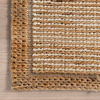 Ilse Bordered Hand Braided Jute Rug | Ivory