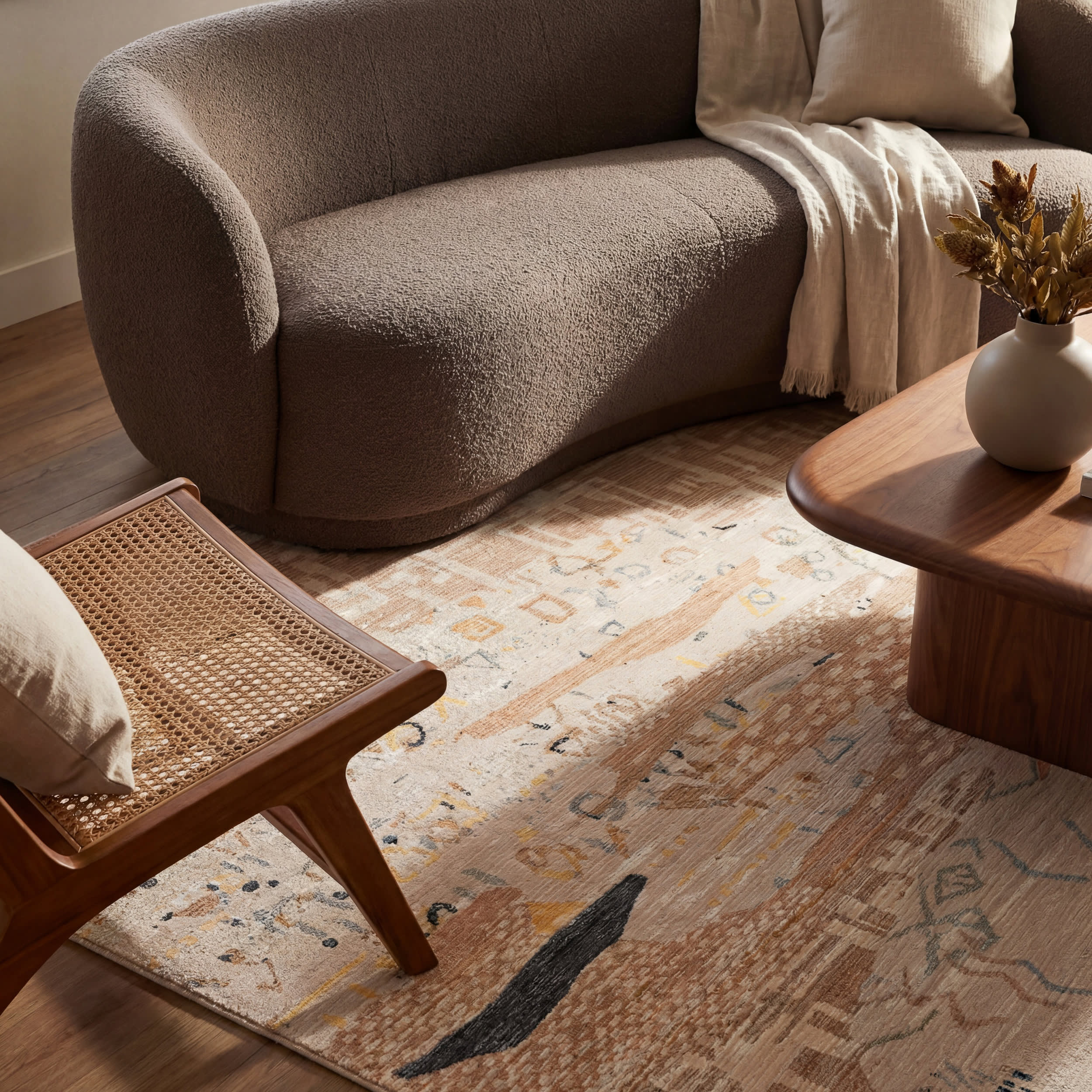 Sonace Moroccan Washable Rug | Sand