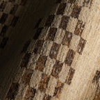 Brumacheck Mid-Century Modern Striped Rug | Tan
