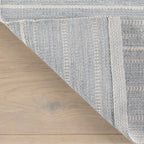 Skipper Stripe Handwoven Indoor/Outdoor Rug | Swedish Blue