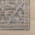 Nefre Traditional Diamond Rug | Blue
