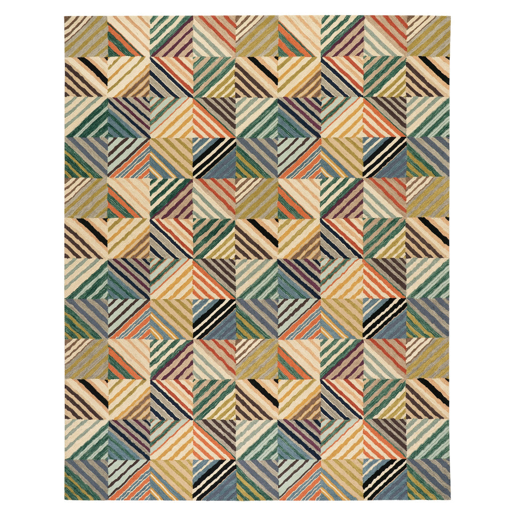 Potter Hand Micro Hooked Wool Rug | Multi