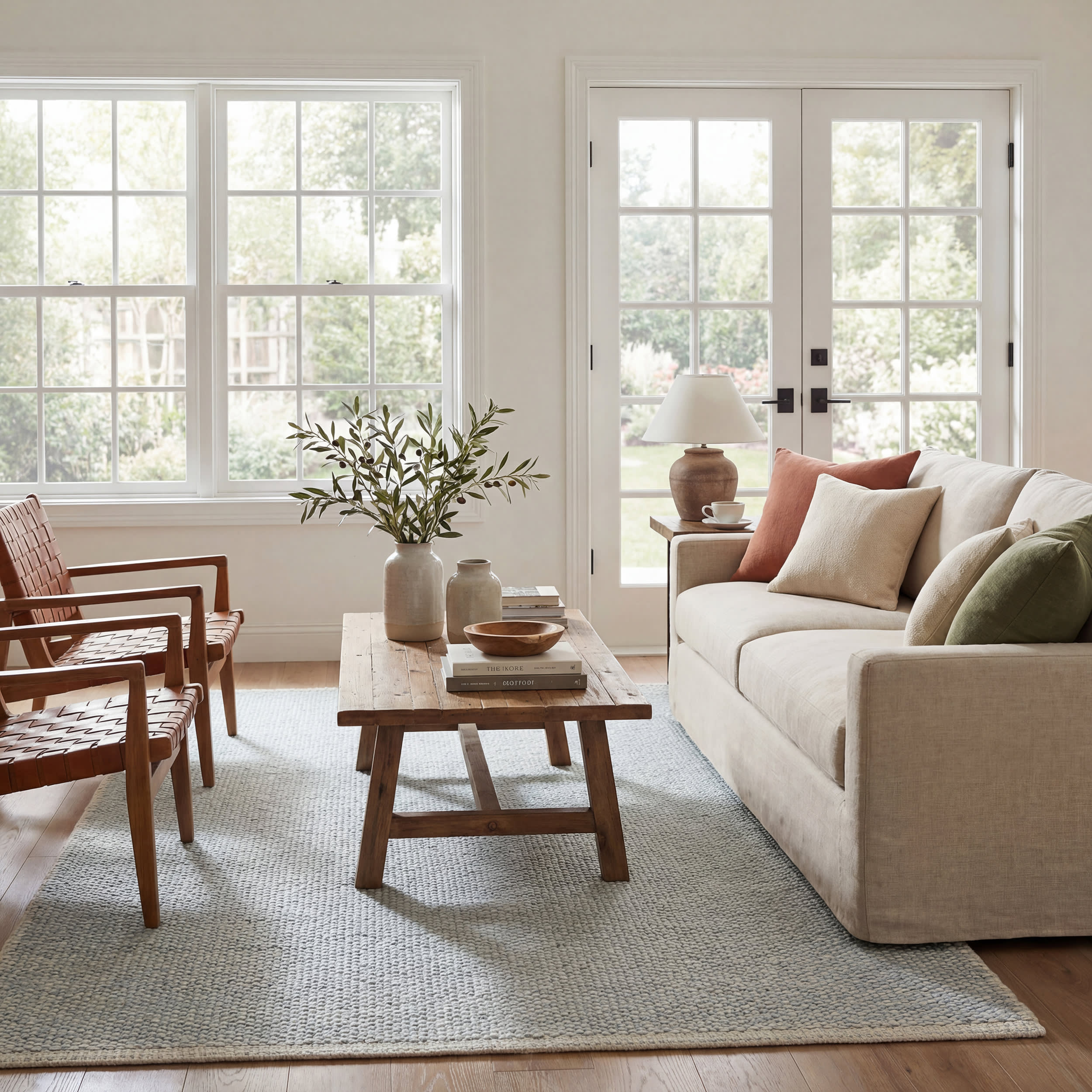 Pebble Handwoven Performance Rug | Grey