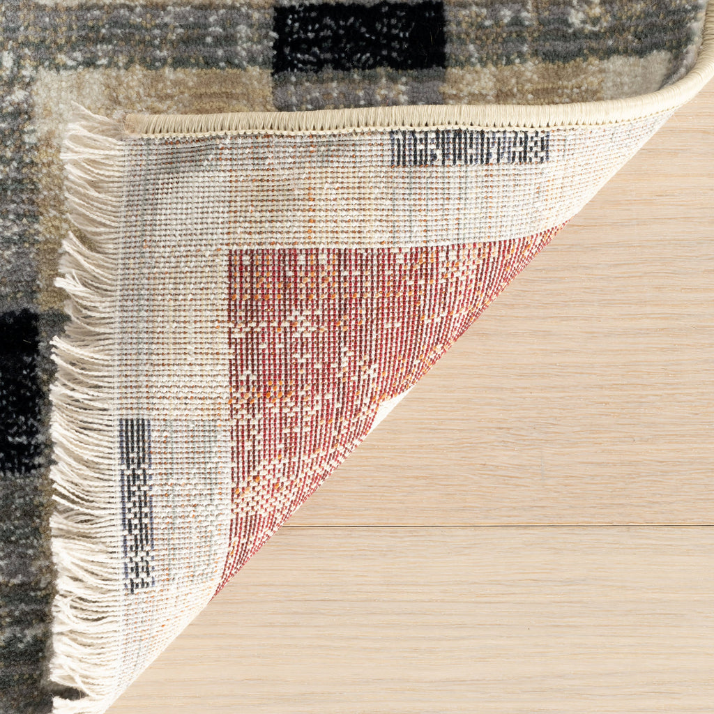 Sorelle Modern Plaid Rug | Red