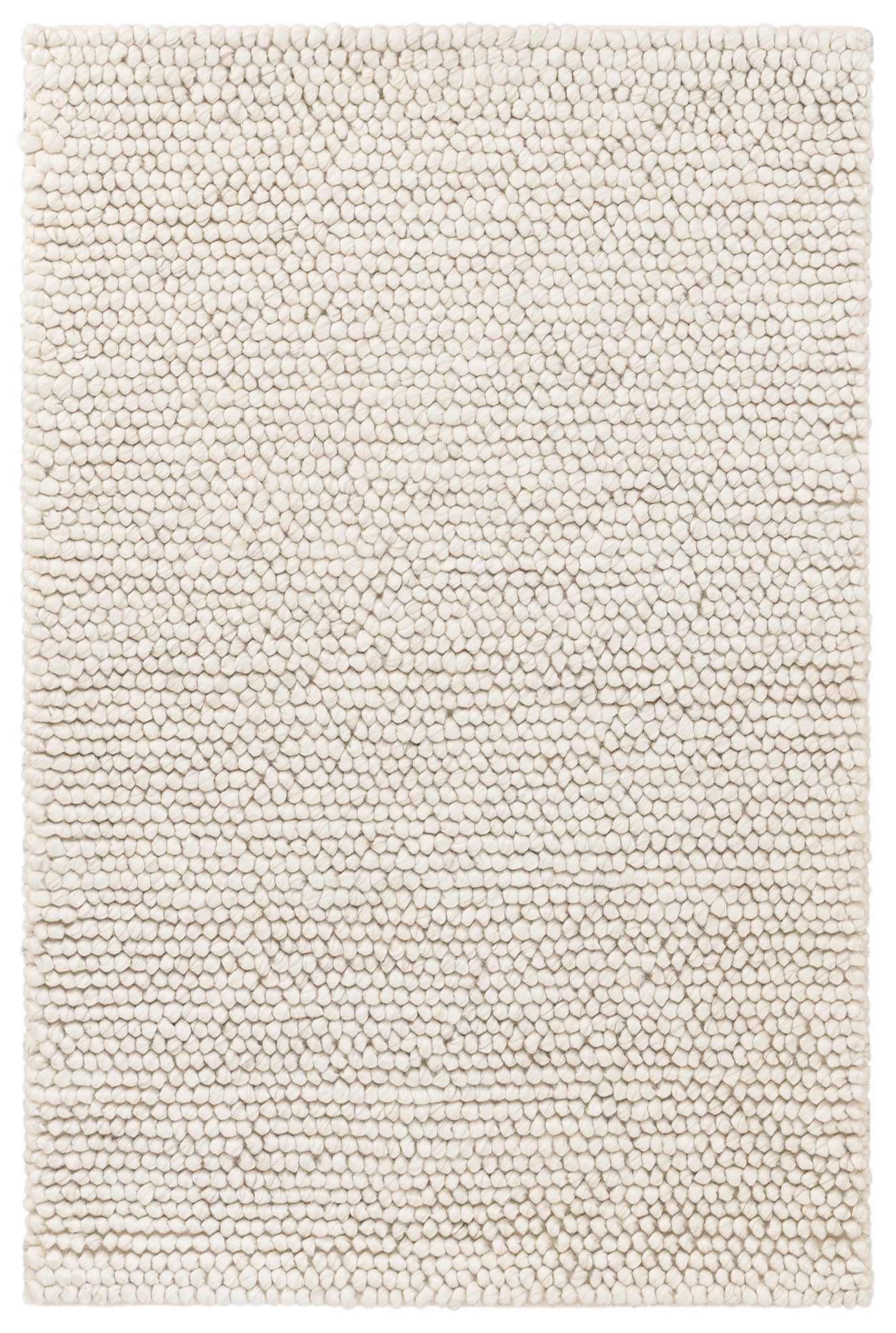 Niels Handwoven Wool/Viscose Rug | Ivory Main image
