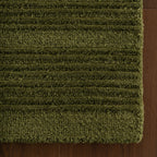 Cotina Modern Bordered Handmade Wool Rug | Green