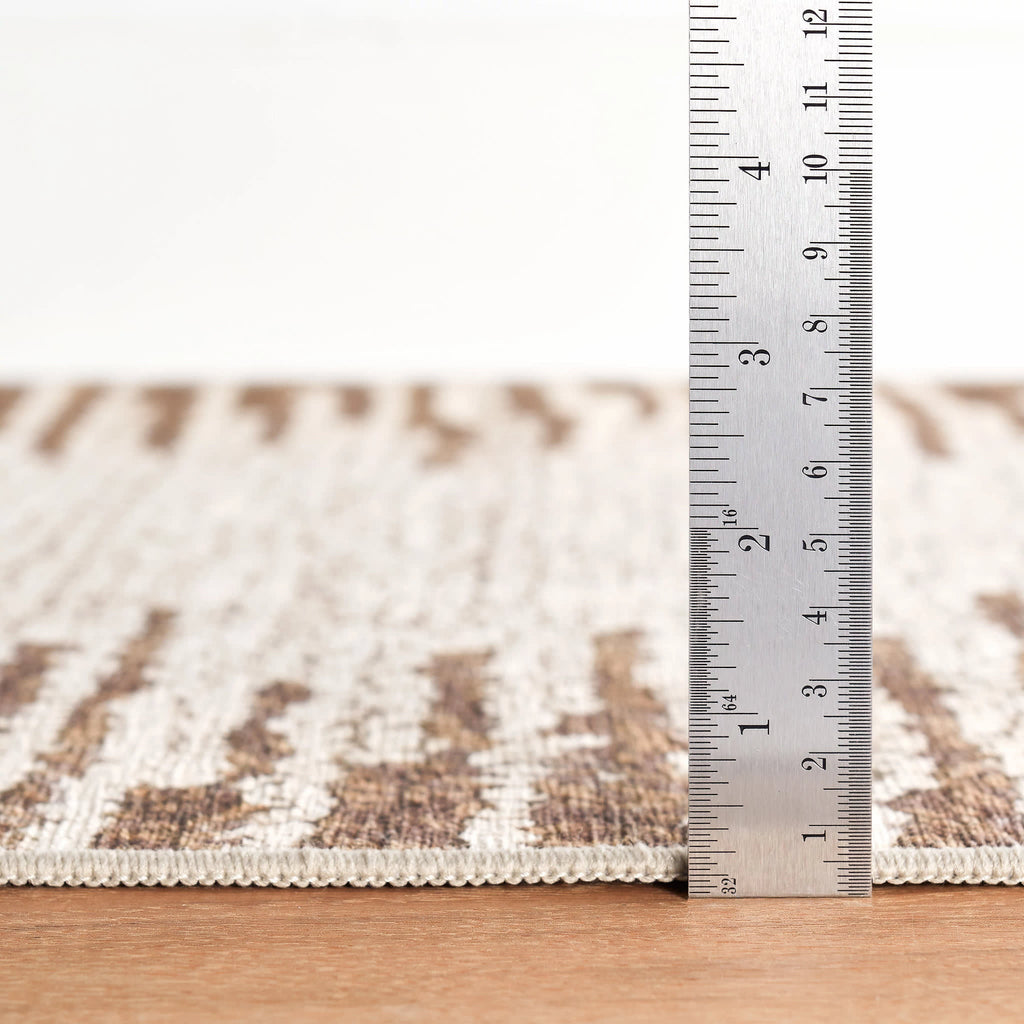 Moss Machine Washable Rug | Russet